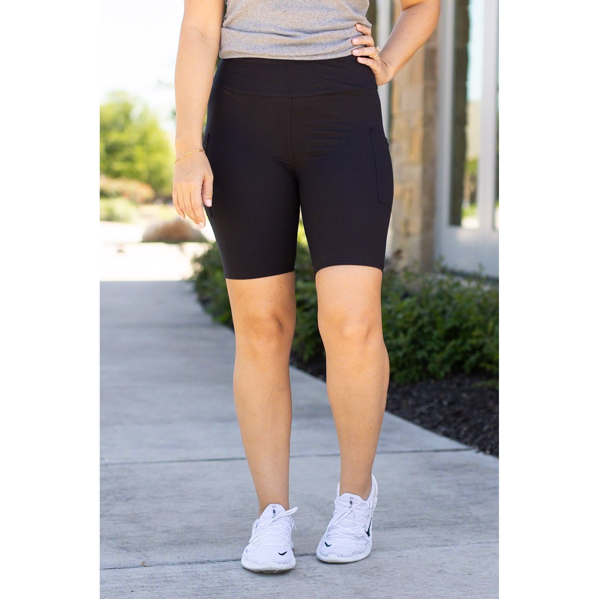 Ready to Ship  | The Bree - Black  BIKER 7-inch SHORTS